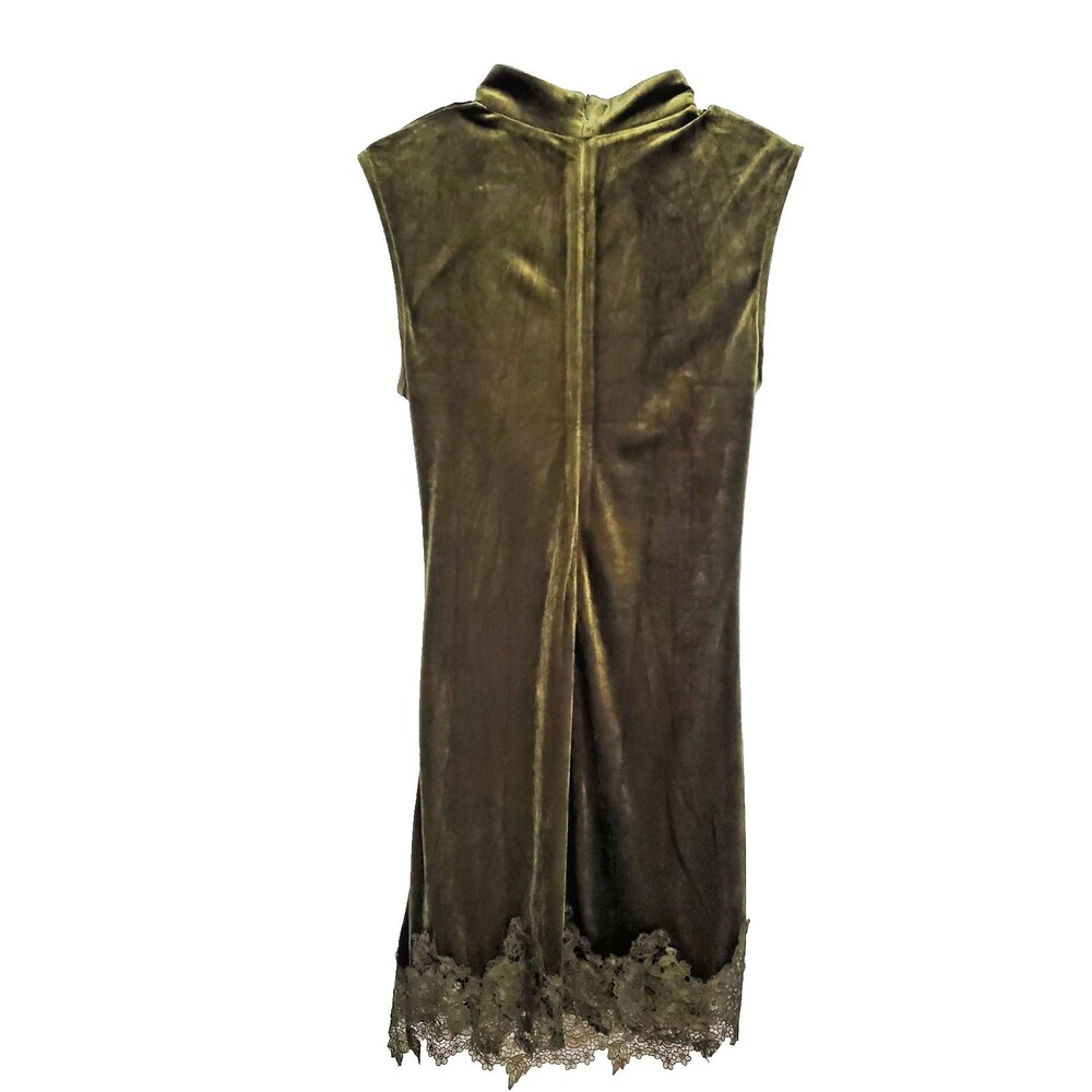 Commense Velvet and Lace Dress Size Large - Picture 2 of 5